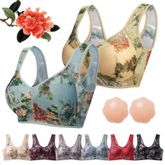 PRICES MAY VARY. 【Foxy Seniors Lacy Bra】2024 Summer New premium Foxyseniors Bra is made of very soft, lightweight, comfortable and breathable fabric. The miracharm seamless bras has light and soft foam cups for all-day comfort and an strechy under-bust band that will lift the breasts naturally 【Anti-sagging Sculpting Cups】Whether you prefer the Posture Correction Front-Close Comfy Bra or the Sports Stretch Lace und, you'll love the benefits of Floral Wireless Lace Bra. No more painful and uncomf Shoulder Strain, Standing Posture, Bra Materials, Silk Bra, Perfect Posture, Lacy Bra, Busted Band, Comfy Bra, Bad Posture