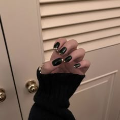 Black White Nails, Aesthetic Objects, Manicure Nail Designs, Casual Nails, Love Nails, Nail Manicure, Swag Nails, Winter Nails, How To Do Nails