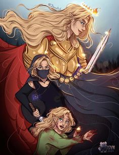 🎨: @/dooodlink on IG Aelin Maeve, The Thirteen Tog Fanart, Eris Vanserra, Rowan And Aelin