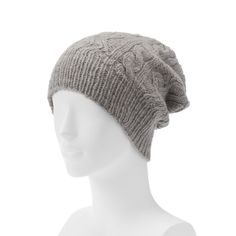 Bring style and warmth to your warm-weather look with this women's SIJJL beanie. HAT FEATURES Cable-knit zigzag design Slouchy styling FABRIC & CARE Wool Hand wash Spot clean  Size: One Size. Color: Grey. Gender: female. Age Group: adult. Casual Cable Knit Hat, One Size, Casual Cable Knit Hat, One Size Fits Most, Casual Cable Knit Hat, Cozy Cable Knit Beanie For Outdoor, Casual One Size Cable Knit Beanie, Outdoor Crochet Hat Made Of Yarn, Casual Cable Knit Crochet Hat, Cozy Knit Crochet Hat For Outdoor, Casual Knit Hat