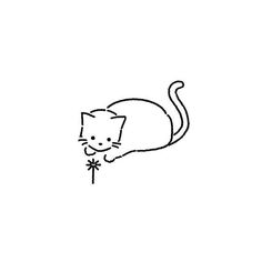 This charming line drawing depicts a curious cat gazing down at a flower, demonstrating a minimalist technique. By first outlining the head then adding the body… nel 2024 #Cat_Artwork_Simple #Cat_Drawing_Easy_Cute #Simple_Cute_Cat_Drawing #Cat_One_Line_Drawing Cat Artwork Simple, Cat Simple Illustration, Draw Cat Easy, Cat Illustration Simple, Cat Art Simple, Cat Drawing Simple, Easy Cat Drawing, Cat Line Drawing, Cat Drawing Ideas