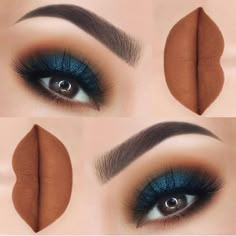 Peacock Eye Makeup, Matte Make Up, Make Up Designs, Mekap Mata, Alat Makeup, Makeup 101, Dramatic Eye Makeup, Makeup Samples