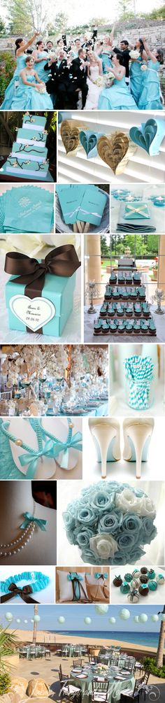 a collage of photos showing different types of wedding decorations