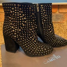 Brand New Vince Camuto Studded Booties, Never Been Worn! Vince Camuto Shoes, Vince Camuto, The Box, Bootie Boots, Ankle Boots, Women Shoes, Brand New, Boots, Women Shopping