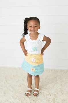 Color Block Dress Pattern, Crochet Girls Dress, Mint And Lilac, Lace Dress Pattern, Crochet Girls Dress Pattern, Crochet Toddler Dress, Crochet Dress Girl, Toddler Dress Patterns, Sundress Pattern