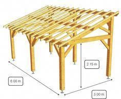 a wooden structure with measurements for the top and bottom sections, including an attached roof