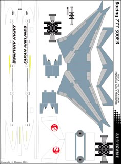 the paper model of a fighter jet is shown