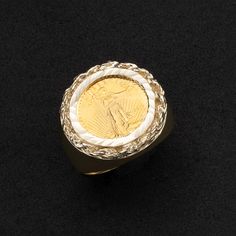 Here's a Signet Ring. From our Rings Collection, this 10K Yellow Gold Rope Framed Coin Signet Ring features Diamond-Cut & Shiny finish. Product Details:Metal: Real 10K Gold Average Weight: Size 10.5: 9.13 gramsLength: SelectableWidth: 7/8" x 7/8" = 21mm x 22mmClasp/Bail: Can be resized down or up at your local jeweler. Rope Frame, Rings Collection, Average Weight, Ring Collections, Signet Ring, 10k Gold, Diamond Cut, Diamond Cuts, Coin