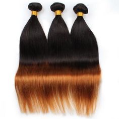 【Straight Hair】 brazilian straight     hair     weave bundles brazilian straight  hair extensions #ombrehair #hairbundles Black Ombre Hair, Ombre Hair Weave, Natural Human Hair Extensions, Bright Nail Designs