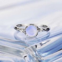 Ring Moonstone, Rose Gold Charms, Semi Precious Gems, Floral Ring, Moonstone Jewelry, Pretty Rings, Opal Ring, June Birth Stone, Moonstone Ring