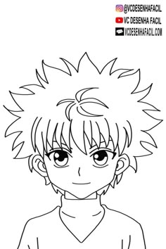 Kilua di anime Killua Coloring Pages, Hunter X Hunter Coloring Pages, How To Draw Killua, Hunter X Hunter Killua Drawing, Hunter X Hunter Drawing Easy, Killua Drawing Easy, Hunter X Hunter Drawing, Killua Drawing, Drawing Coloring Pages