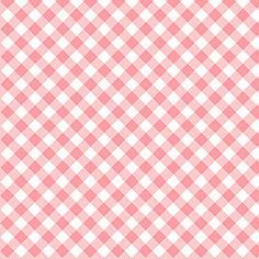 a pink and white gingham checkered tablecloth pattern with diagonal stripes photo