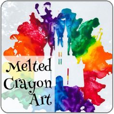 the melted crayon art logo is shown