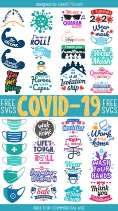 a poster with the words covidd - 19 and other things to do on it