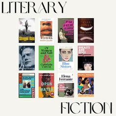 the cover of fiction is shown with many different books