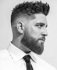 Bart Styles, Long Messy Hair, Man With A Beard, Beard Shapes, Low Fade Haircut, Beard Styles Short, Thick Beard