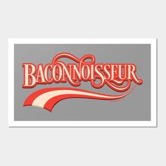 the baconnoiseur logo on a gray background