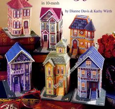 crochet houses in 10 - meshh by danielle davis and kathy with instructions