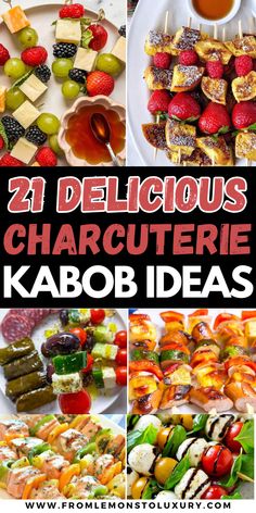 twelve delicious charcuterie kabob ideas