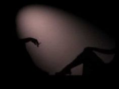 the silhouette of a person jumping in the air