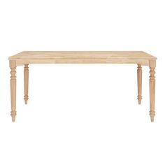 a wooden table with two legs on it