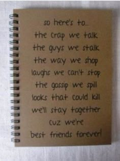 a notepad with writing on it and a pencil next to it that says, so here's to the group we talk