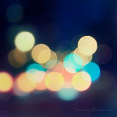 blurry image of colorful lights in the dark night sky with bokeh effect