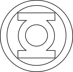 the symbol for superman is shown in black and white, with a circle around it