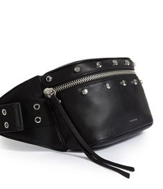 Womens Sid Leather Fanny Pack (black) - Image 5 Belt Bag Outfit, Stylish Fanny Pack, Belt Bag Fashion, Fanny Pack Style, Holster Bag, Jackets Summer