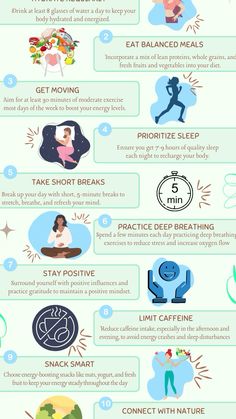 10 ways to increase your energy levels to combat fatigue and irritability! Improve Energy Levels, Increase Energy Levels, Increase Energy, Mental Health Care, Adrenal Fatigue, Balanced Meals, Fresh Fruits And Vegetables, Functional Medicine, Care Plans