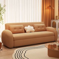 a living room filled with furniture and decor