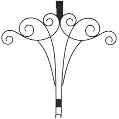 a black and white drawing of an umbrella with swirly designs on the top, attached to a pole