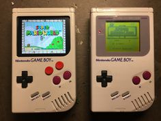 two gameboy games sitting next to each other