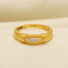 This handcrafted gold ring is designed to be both timeless and versatile. With its sleek lines and polished finish, it adds a touch of sophistication to any outfit. Perfect for daily wear or special occasions, it's a true staple for any jewelry collection. 22k Gold  Ring Metal is Real Gold Purity is 22kt  Weight is 2.9  grams approx Ring Size is 6.5 US  Max width is 0.5 cm  approx ,  Please feel free to ask if you have any query. Return and cancellation-  a 20% restocking fees will be deducted f 22k Gold Ring, Ringe Gold, Minimalist Gifts, Gold Band Ring, Ring Metal, Ring Jewelry, 22k Gold, Gold Band, Gold Style