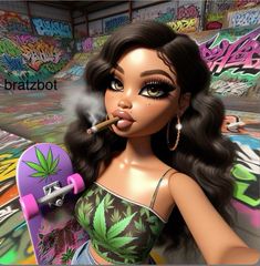 High Bratz Doll Aesthetic, Black Bratz, Editing Filters, Bratz Aesthetic, Brat Doll, Graffiti Tattoo, Doll Aesthetic, Vibes Art