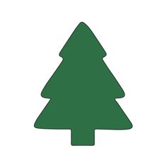 a green christmas tree on a white background