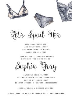 the linger bra bridal party is set up in black and white