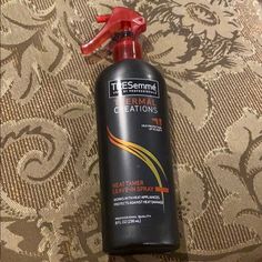 Tresemme Heat Tamer Leave-In Spray 8 Fl Oz Helps Guard Against Damage From & Friction Caused By Styling Tools Helps Keep Hair Shiny & Smooth For All Hair Types & Textures Protection For Up To 450 Degrees Heat Spray, Air Dry Cream, Chi Hair Products, Heat Protectant Hair, Detangler Spray, Heat Protectant, Heat Damage, Moroccan Oil, Hair Repair