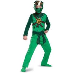 Lego Ninjago Lloyd Classic Child Halloween Costume by Disguise, Boy's, Size: Medium Halloween Costume Diy Kids, Lego Ninjago Halloween, Diy Maleficent Costume, Lloyd Lego Ninjago, Costume Diy Kids, Ninjago Party Ideas, Ninjago Costume, Ninja Lego, Tractor Coloring Pages