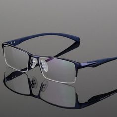 Item Type: Eyewear AccessoriesEyewear Accessories: FramesPattern Type: SolidFrame Material: AlloyGender: MenModel Number: 9064,9065Brand Name: BCLEARLens width: 55mmLens height: 30mmFrame width: 145mmColor: Black, Gray, Blue, Brown, SilverStyle: Full frame, half frameFull frame or half frame: Purchase by you want Power Glasses Frame For Men, Mens Half Rim Sunglasses, Bottom Half Rim Glasses