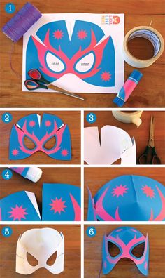 step by step instructions on how to make a paper mask