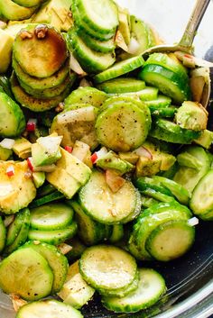 a bowl filled with lots of different types of vegetables