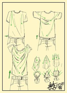 the instructions for how to make a top and shorts