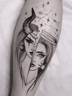 Taurus Woman Art, Tight Tattoos For Women, Scorpio Goddess Tattoo, Taurus Goddess Tattoo, Taurus Tattoo For Women, Gemini Tattoo Designs, Taurus Tattoo, Taurus Tattoos, Gemini Tattoo