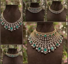 Chocker Design, Diamond Chocker, Bridal Diamond Necklace, Indian Bridal Jewelry Sets, Bridal Jewelry Vintage, Choker Designs