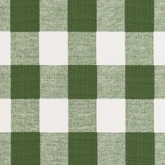 a green and white checkered table cloth