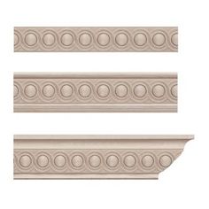 three different styles of decorative molds