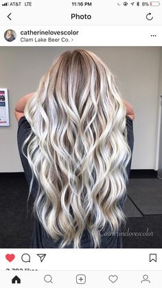 Everyday Hairstyle, Hair Colour Design, Summer Blonde Hair, Blonde Ambition, Silver Blonde Hair, Haircuts Ideas, Cute Hair Colors, Highlights Blonde, Gorgeous Hair Color