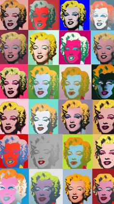 an image of marilyn monroe pop art