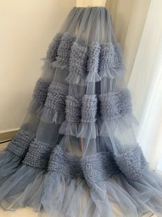 1 yard Grey Soft Ruffled Tulle Fabric Pleated Mesh Lace Trim Tutu Dress Fabric DIY Wedding Dress Diy Wedding Dress, Ruffle Fabric, Fabric Diy, Wedding Dress Fabrics, Dress Cake, Tulle Fabric, Diy Fabric, Tutu Dress, Dress Fabric